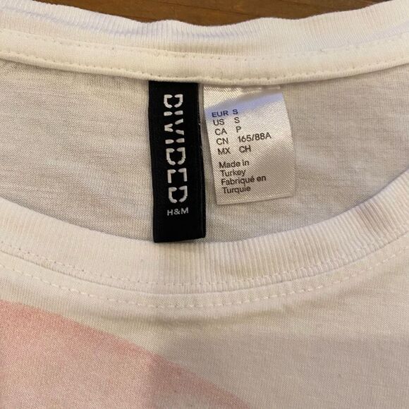 H & M Divided Dream On Dreamer Fashion Oversized Tee Size Small - Picture 4 of 10